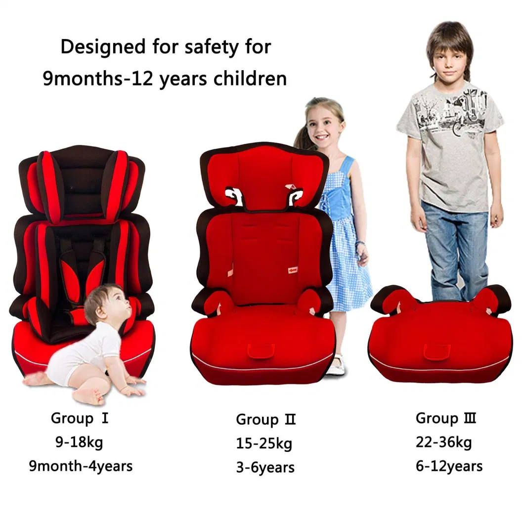 Headrest Adjustable Baby Car Seat Removable Booster Seat with ECE R44