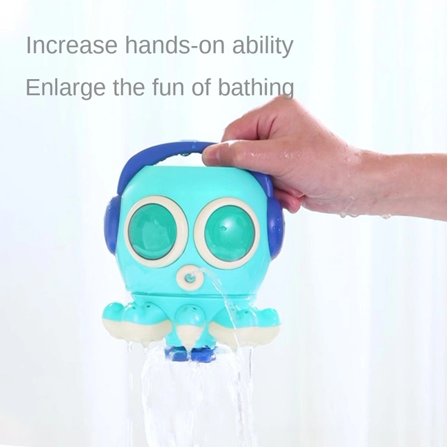 Cartoon Octopus Design Bathroom Shower Toy Kids Spray Whirling Water Bathing Toys Funny Bath Baby Toy Toddler Bathtub Toy